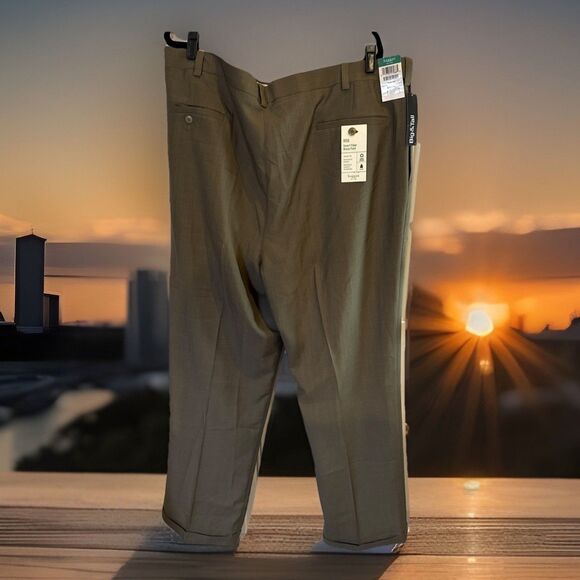 BIG & TALL Men’s Haggar Smart Fiber Dress Slacks 44 X 34 NWT - Picture 7 of 8